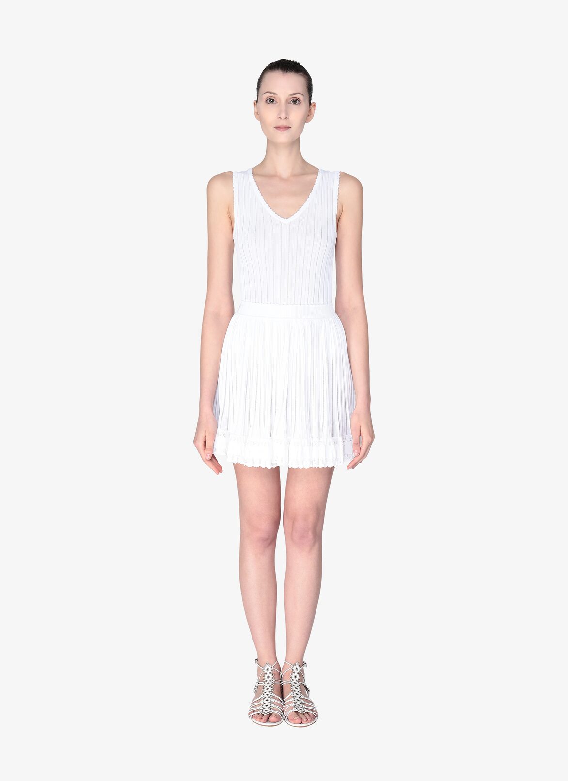 Alaïa Edition 1992 Knee-Length Dress ALAÏA WHITE ALAÏA EDITION 1992 KNEE-LENGTH DRESS